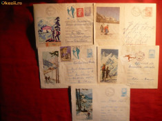 5 Plicuri Postale Ilustrate - TURISM - 1959- 1967 foto