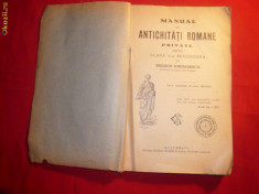 Th.Iordanescu - Manual de Antichitati Romane -Ed.Socec -1926 foto