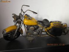 Macheta metalica chopper Harley Davidson foto