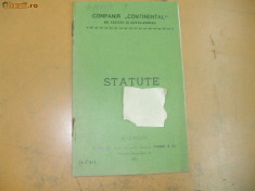 Statute Compania ,,Continental&amp;quot; de cauciuc Buc. 1911 foto