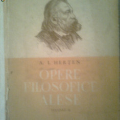 OPERE FILOZOFICE ALESE - A.I.HERTEN vol.II