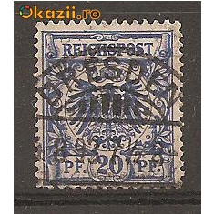 TSD04 GERMANIA, 20 Pf. / 1889 / OBLITERARE FRUMOASA