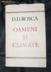 D D Rosca Oameni si climate Ed. Dacia 1971 foto