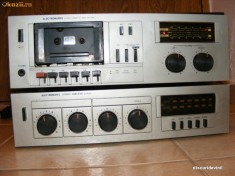 CASETOFON VINTAGE ROMANESC ELECTROMURES STEREO CASSETTE DECK EM 2001 foto