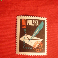 Serie- Ziua Timbrului 1958 POLONIA , 1 valoare