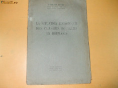 G. Strat La situation economique des classes 1930 Reducere 30 % foto