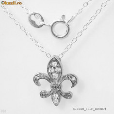 Charming Necklace With CZ - 925 Sterling silver/Lantisoare foto