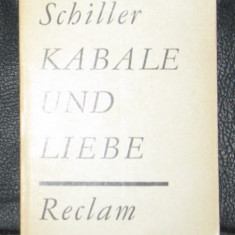 Fr. Schiller Kabale und Liebe Ed. Reclam 1973