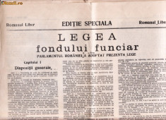 ZIARUL ROMANUL LIBER EDITIE SPECIALA foto