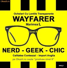 WAYFARER Rame L NERD GEEK OCHELARI CU LENTILE TRANSPARENTE CLEAR LENS PC LENTILA CLARA TRANSPARENTA DE VEDERE SOARE nu originali ray ban replica retro foto