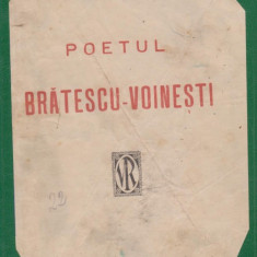 D.Caracostea / Poetul Bratescu-Voinesti (editie 1921)