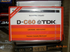 Caseta audio TDK D-C60 model 1979 foto