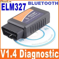 Interfata Diagnoza ELM 327 OBDII wireless Bluetooth V1.4 foto