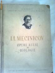 OPERE ALESE DE BIOLOGIE ~ I.I.MECINICOV