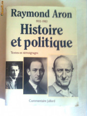 RAYMOND ARON ~ HISTOIRE ET POLITIQUE foto