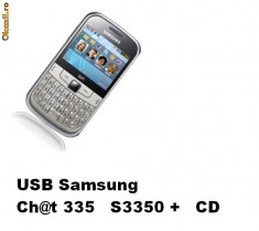 Vand cablu date Samsung Chat 335 S3350 + CD foto