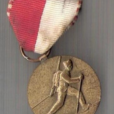 CIA 232 Medalie Intreceri sportive militare (pe schiuri) (Elvetia) -dimensiuni circa 70X30 milimetri