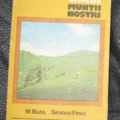 Buza Fesci Muntii Cindrel (col. Muntii Nostri) 1983 cu harta