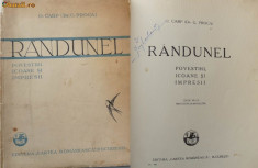 O. Carp ( Dr.G. Proca ) , Randunele , povestiri , icoane si impresii , 1930 foto