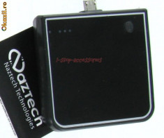 Baterie de rezerva portabila 1900 mAh micro usb htc samsung blackberry nokia lg sony ericsson foto