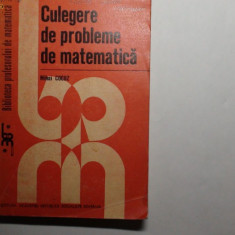 Mihai Cocuz Culegere de probleme de matematica RF9/0