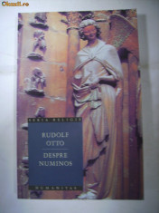 RUDOLF OTTO - DESPRE NUMINOS - 2006 foto