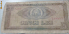 BANCNOTA / BANCNOTE 5 / 25 (CINCI / DOUAZECI SI CINCI) LEI - R.S.R. 1966 foto