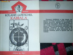 KABBALA - Roland Goetschel ( colectia &amp;#039;&amp;#039; INITIERI &amp;#039;&amp;#039; ) foto