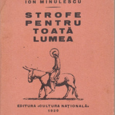 Ion Minulescu / Strofe pentru toata lumea (editia I, 1930)