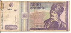 LL bancnota Romania 5000 lei 1993 foto