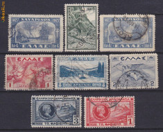 Timbre Grecia 1927-28 Lot stampilate foto