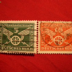 Serie-Exp.Nat.- Transport Munchen1925 Germania ,2v.stamp.