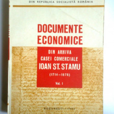 RARA BUCURESTI-DOCUMENTELE CASEI COMERCIALE I.STAMU 1717-1876,VOL1