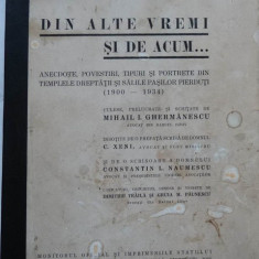 Ghermanescu , Din alte vremi si de acum , anecdote , povestiri , 1934 , editia 1