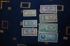 LOT BANCNOTE DE 1 LEU,3 LEI,5 LEI,10 LEI, 25 LEI, 50 LEI, 100 LEI 1966 STARE PERFECTA foto