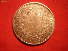 10 FRANCI 1965 FRANTA ,argint ,cal.F.F.Buna ,d=3,7cm. foto