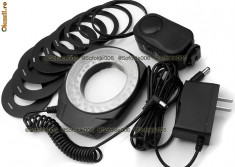 Macro Ring Flash LED pentru Canon Nikon Pentax Olympus foto