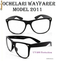 Ochelari Unisex Nerd Geek cu Lentile Transparente Clear Lens foto