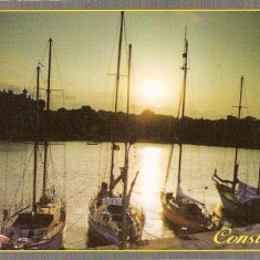 CP195-37 Constanta -Iahturi in portul Tomis - carte postala, necirculata -starea care se vede