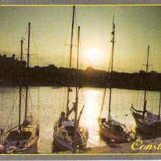 CP195-34 Constanta -Iahturi in portul Tomis - carte postala, necirculata -starea care se vede