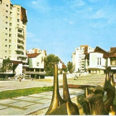 CP195-77 Tirgu Mures, Piata Teatrului - carte postala, necirculata -starea care se vede
