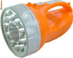 Lanterna cu acumulator, 10+1 LED-uri-113369 foto