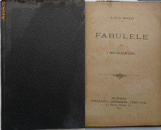 I. Heliade Radulescu , Fabulele , 1894 , editia a 2 - a foto