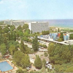 CP196-34 Mamaia -Teatrul si hotelurile Serena -Doina -Flora (Constanta) -carte postala, necirculata -starea care se vede