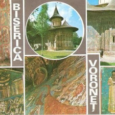 CP196-78 Biserica Voronet -carte postala, necirculata -starea care se vede