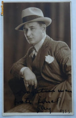 George Calboreanu , autograf pe fotografie catre fratele sau Ionel , 1933 foto