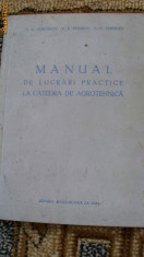 MANUAL DE LUCRARI PRACTICE LA CATEDRA DE AGROTEHNICA foto