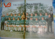 FOTBAL: MINIPOSTER VICTORIA BUCURESTI 1988 foto