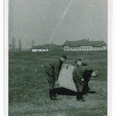 220 - BUCURESTI, Militari germani - 1941 - real foto 9 / 7cm