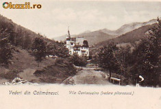 Romania, Calimanesci, carte postala UPU necirculata apr.1902: Vila Cantacuzino foto